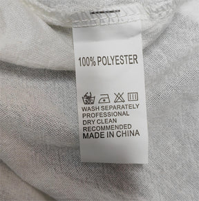PureWear® - Weißes langärmeliges Krawatten-Seitenwickel-Sommer-Minikleid