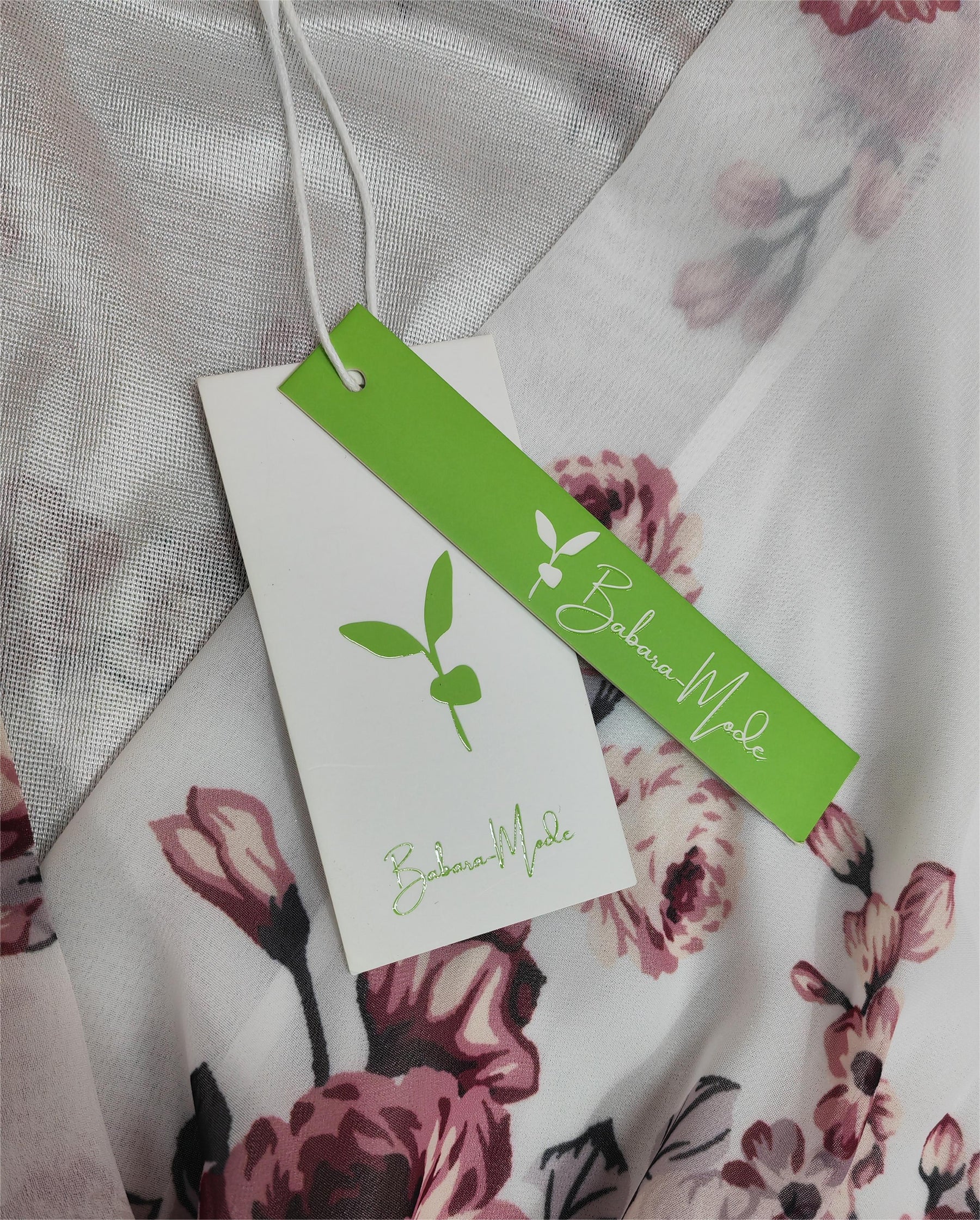 Raffiné® - Sophia Blooms Chiffonkleid mit Blumendruck und Überlappung