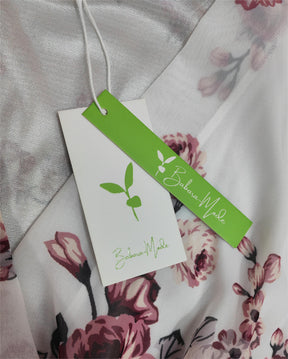 Raffiné® - Sophia Blooms Chiffonkleid mit Blumendruck und Überlappung