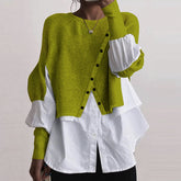 WinterStil® - Lässiger Rundhals-Pullover mit langen Ärmeln