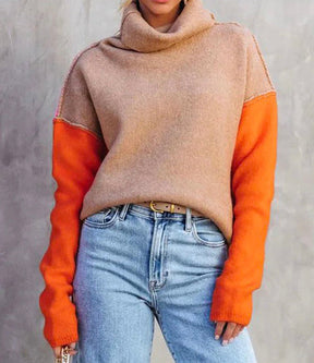 HerbstTrend® - Atemberaubender Color Block Pullover