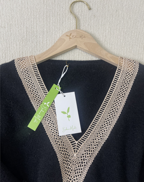 HerbstTrend® - Farbblock-Pullover mit Spezialbesatz