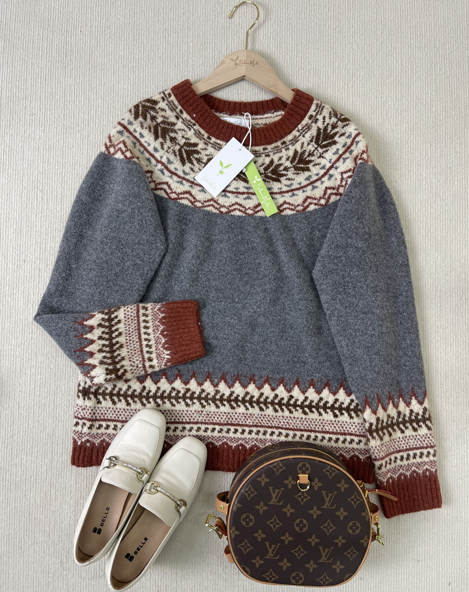 WinterTrend® - Langärmeliger Pullover mit stilvollem Druck