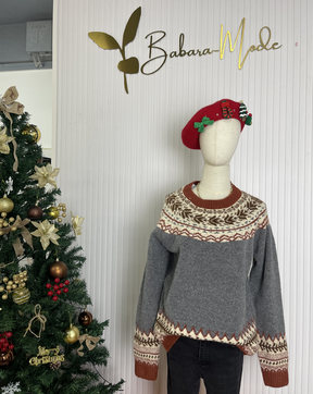 WinterTrend® - Langärmeliger Pullover mit stilvollem Druck