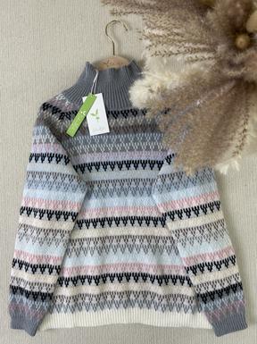 HerbstTrend® - Langärmeliger Pullover mit Fuzzy-Print