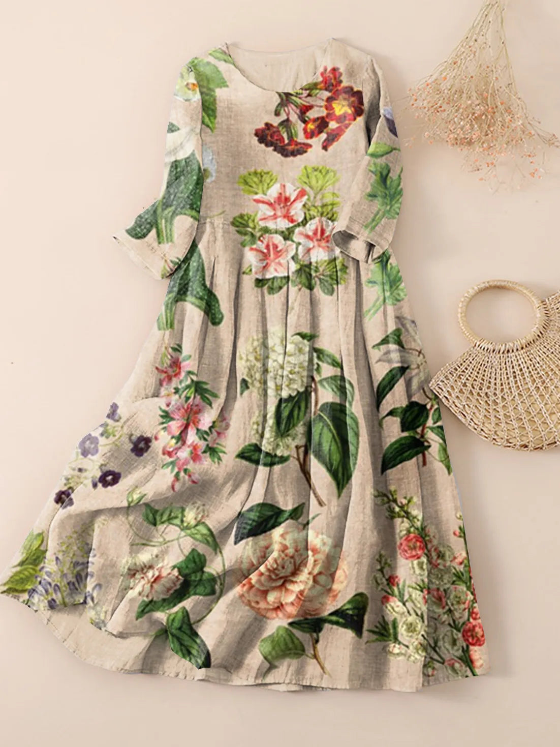 Florales Eleganz-Kleid