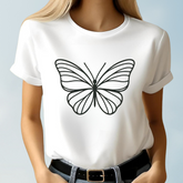 Grafik-Schmetterling T-Shirt