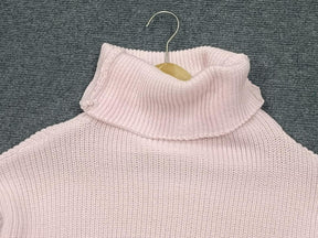 FallStil® - High Neck Langarm Strickpullover