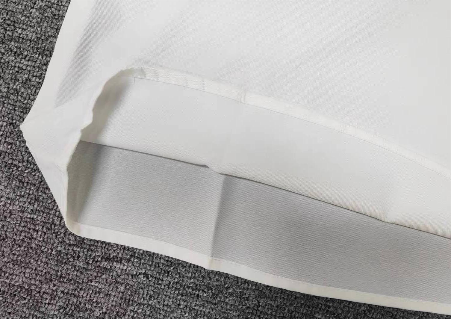 FallStil® - Solides weißes gepufftes kurzärmeliges asymmetrisches Top