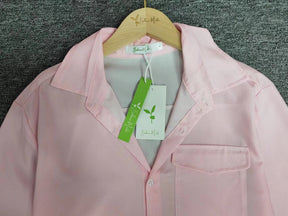 Monci®  - Rosa Langarmhemd mit übergroßen Schulterträgern