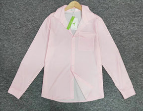 Monci®  - Rosa Langarmhemd mit übergroßen Schulterträgern