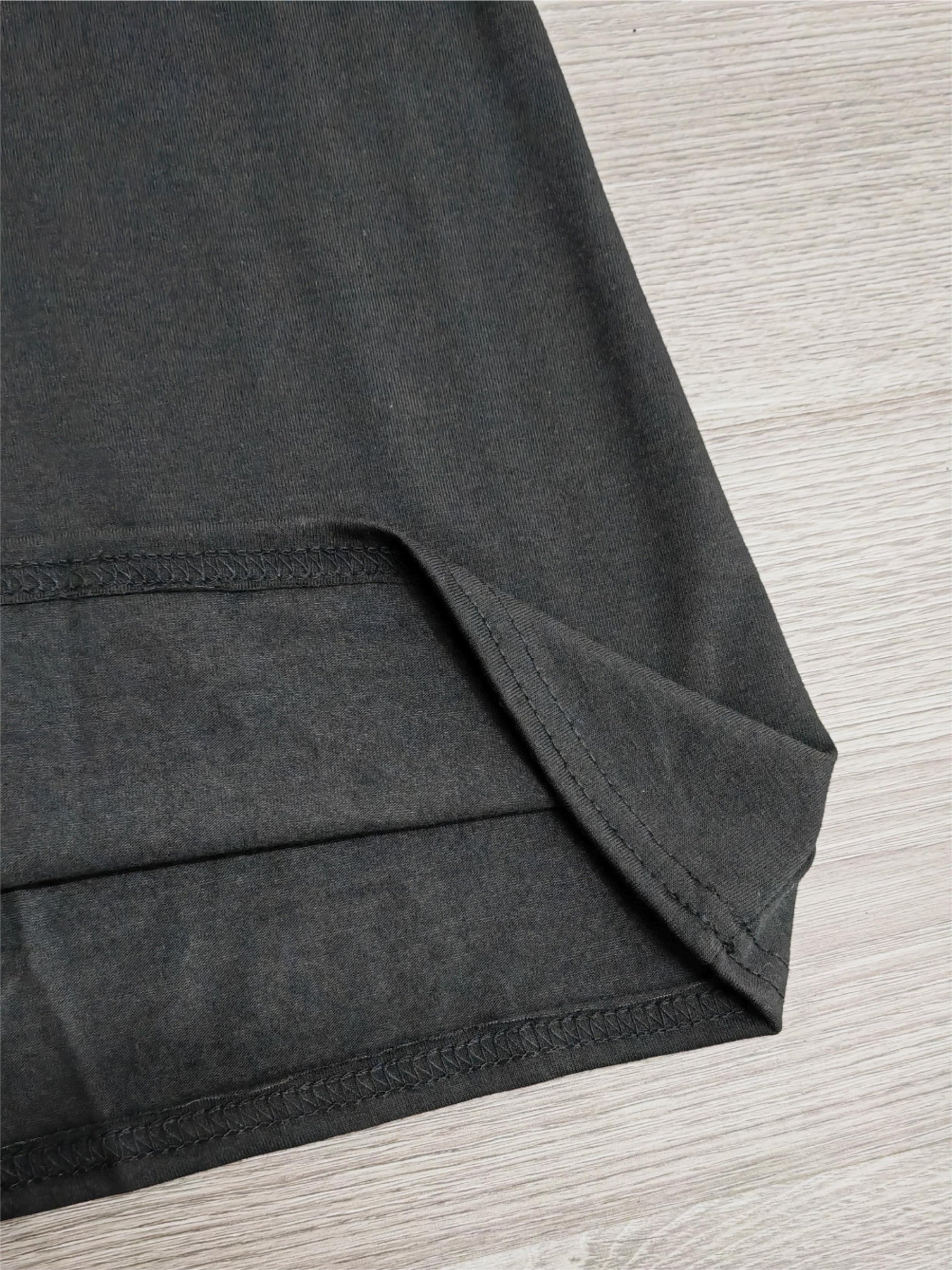 Naturlux® - Cooles Minikleid mit geteilten Ärmeln Schwarz