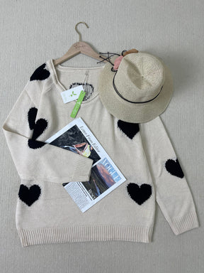 HerbstTrend® - Trendy Print Pullover mit langen Ärmeln