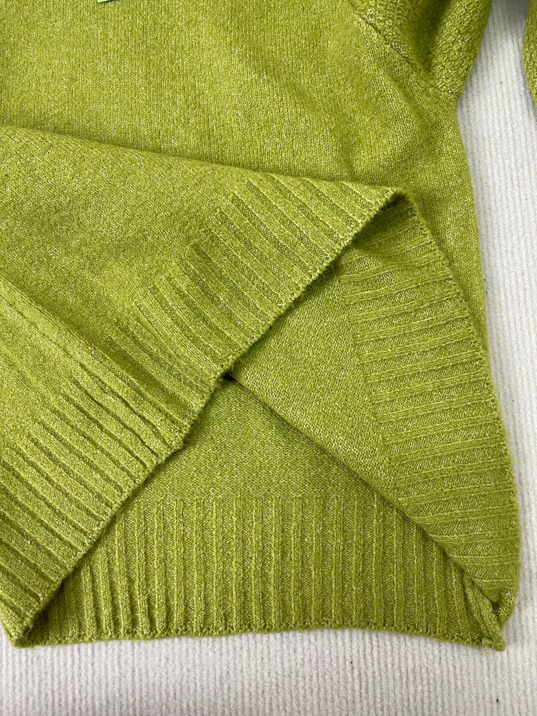 PureWear® - Grüner Print Pullover mit hohem Halsausschnitt