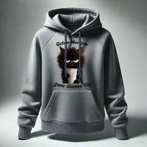 Hoodie mit grimmiger Katze