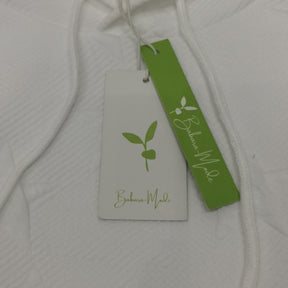 SpringStil® - Weißes einfarbiges Sweatshirt mit langen Ärmeln