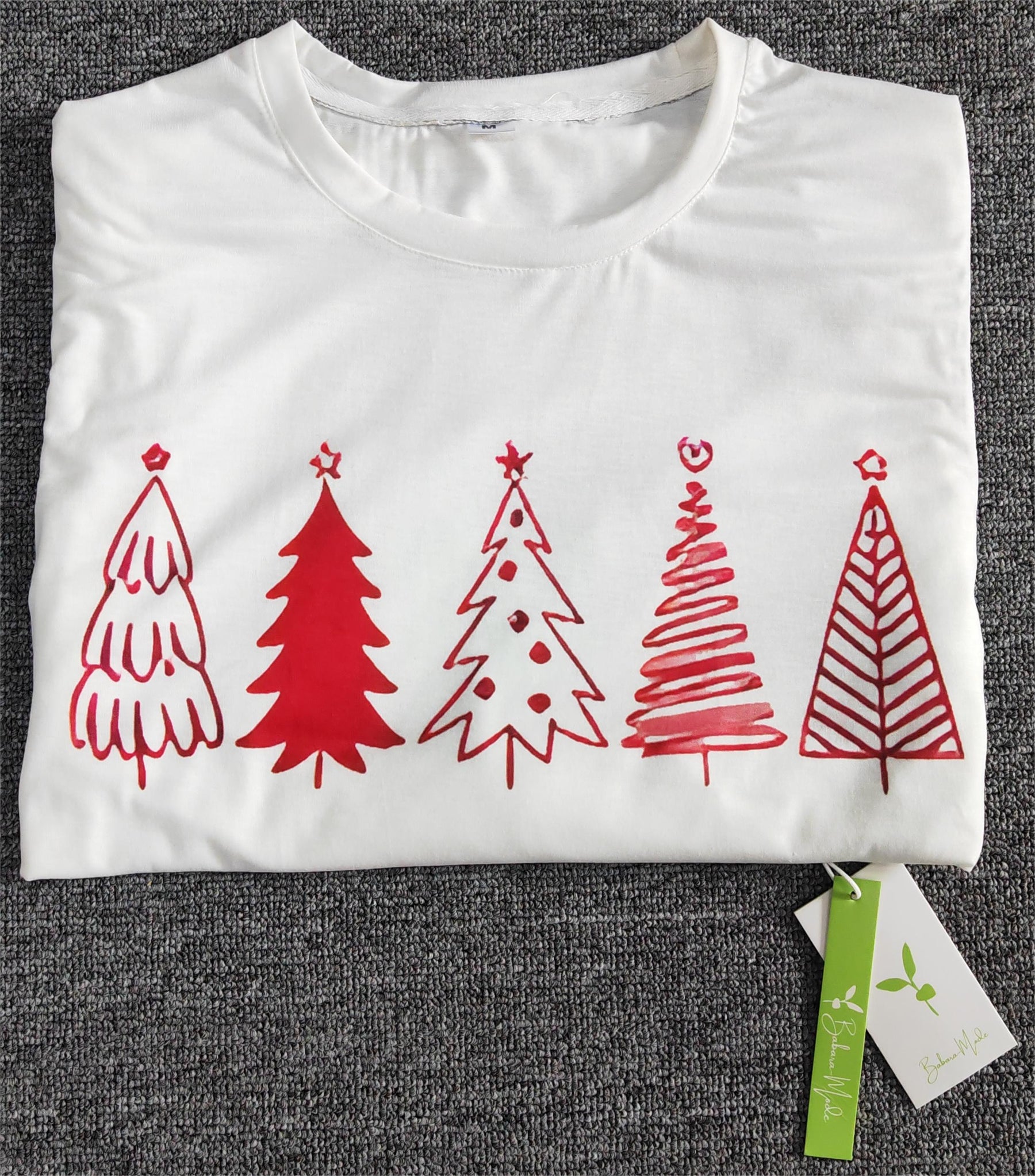 FallStil® - Fröhlicher Multi-Weihnachtsbaum Weiß-Rote Spitze
