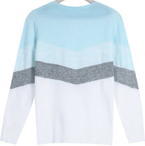 FallStil® - Blue Skies Chevron pullover mit Reißverschluss