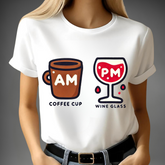 Morgenkaffee & Abendwein T-Shirt