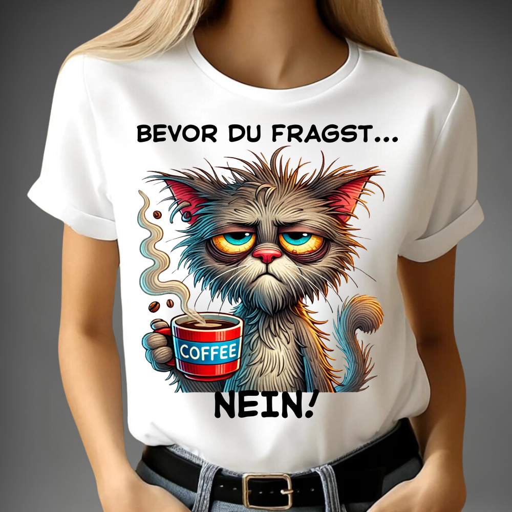 Bevor Du Fragst Katze T-Shirt