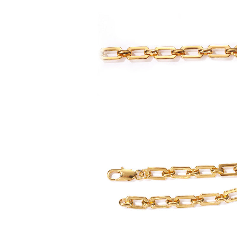 Elendi® - Gold Chunky Chain Armband
