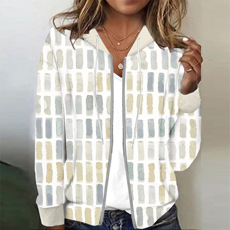 BlütenBliss® - Beliebte Color Block Outerwear mit langen Ärmeln