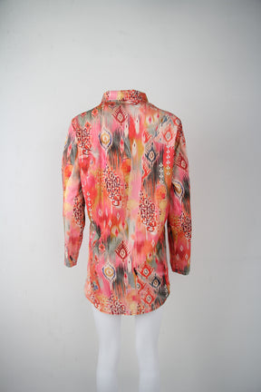 SpringStil® - Romantisches Hemd mit Blumendruck und 3/4-Ärmeln