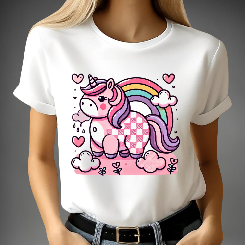 Regenbogen Einhorn T-Shirt