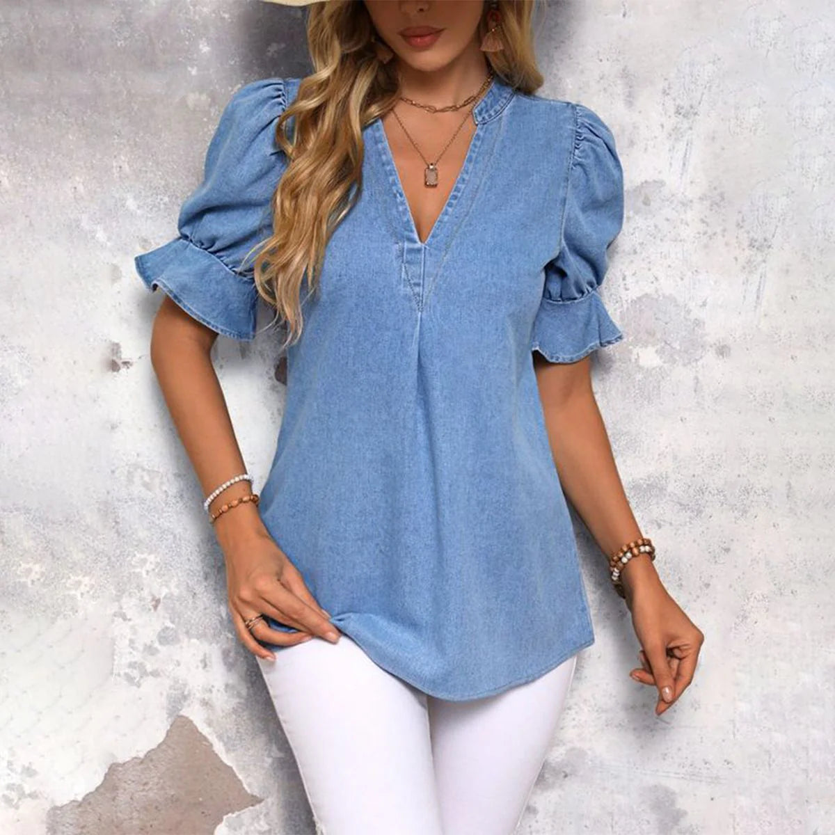 DenimDream Bluse Schick