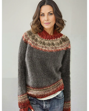 WinterTrend® - Langärmeliger Pullover mit stilvollem Druck