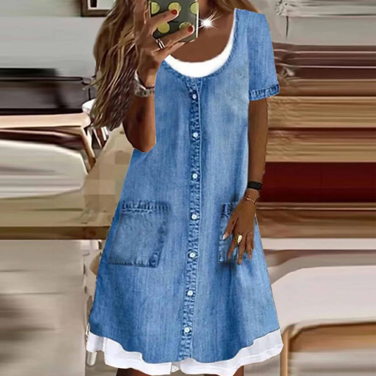 Denim-Chic Minikleid