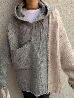 [OUTLET] WinterStil® - Spezial-Kapuzenpulli Color Block Sweater