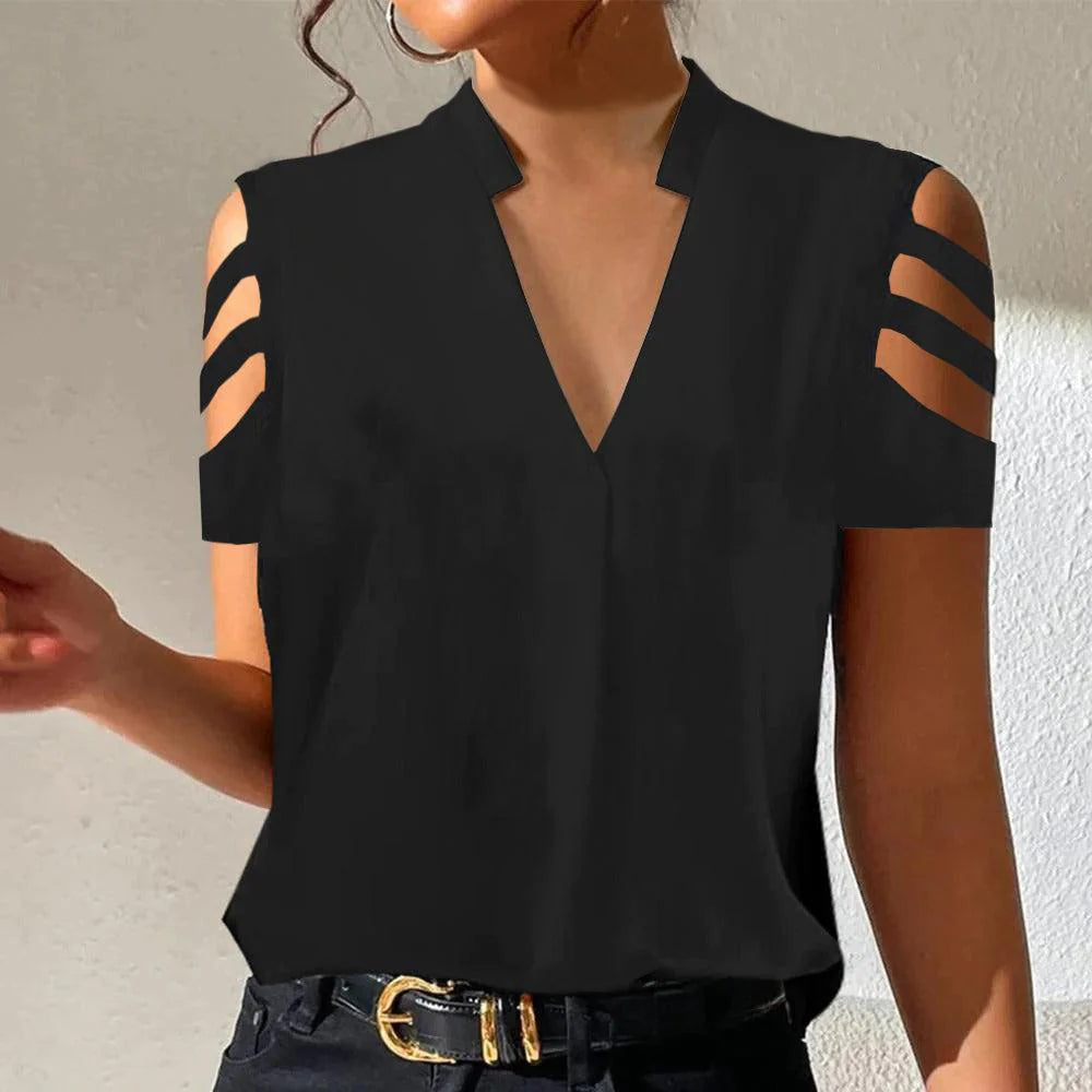 CutOut Chic Bluse