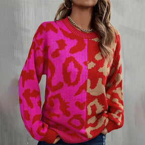 FallStil® - Langärmeliger Pullover mit rotem Aufdruck