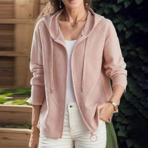 Kuscheliger rosa Hoodie-Chic