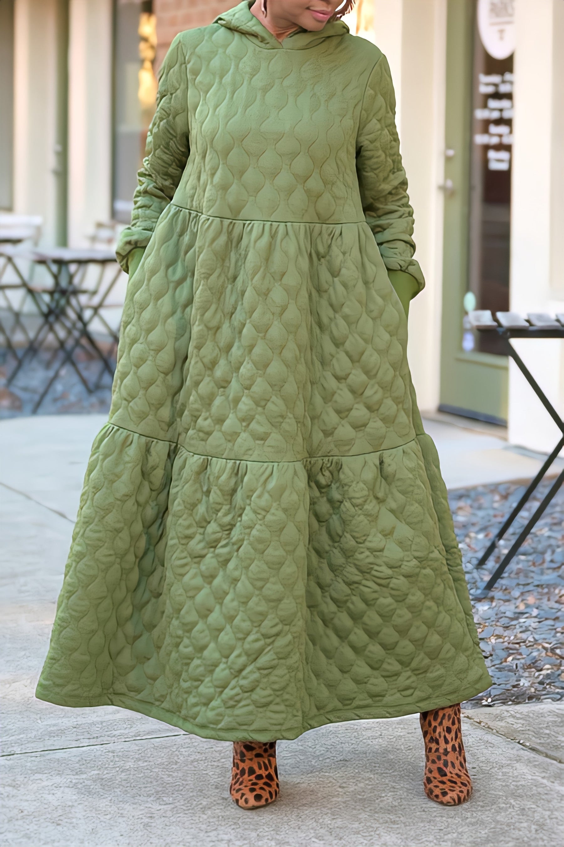 Warme Rüschentraum Kleid