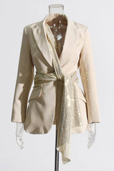 Glitzerknoten Eleganz-Blazer