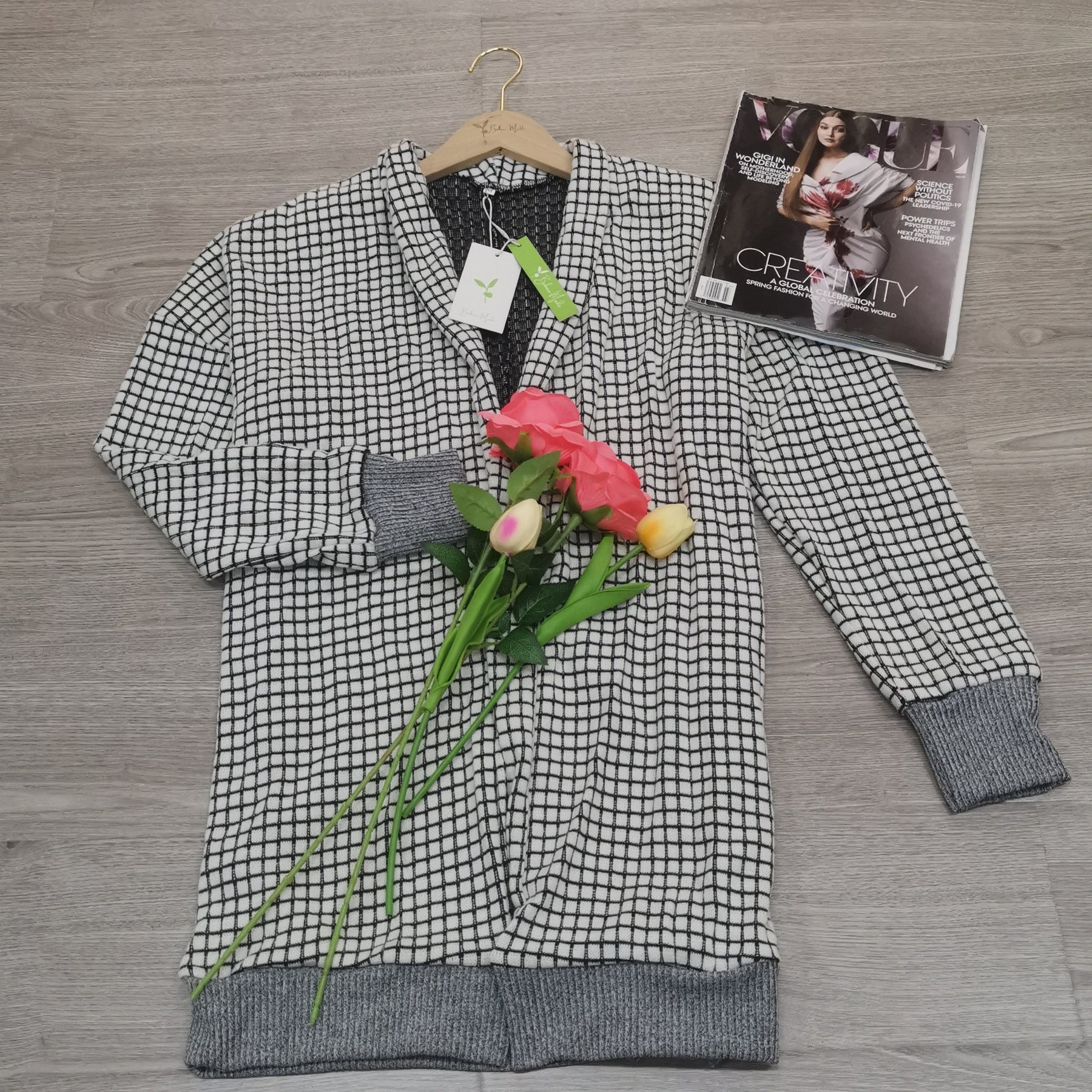 FallStil® - Strickjacke mit Waffelstruktur