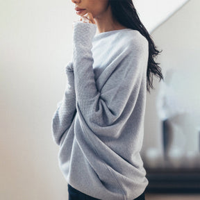 WinterStil® - Flauschiger einfarbiger Pullover mit Rundhalsausschnitt