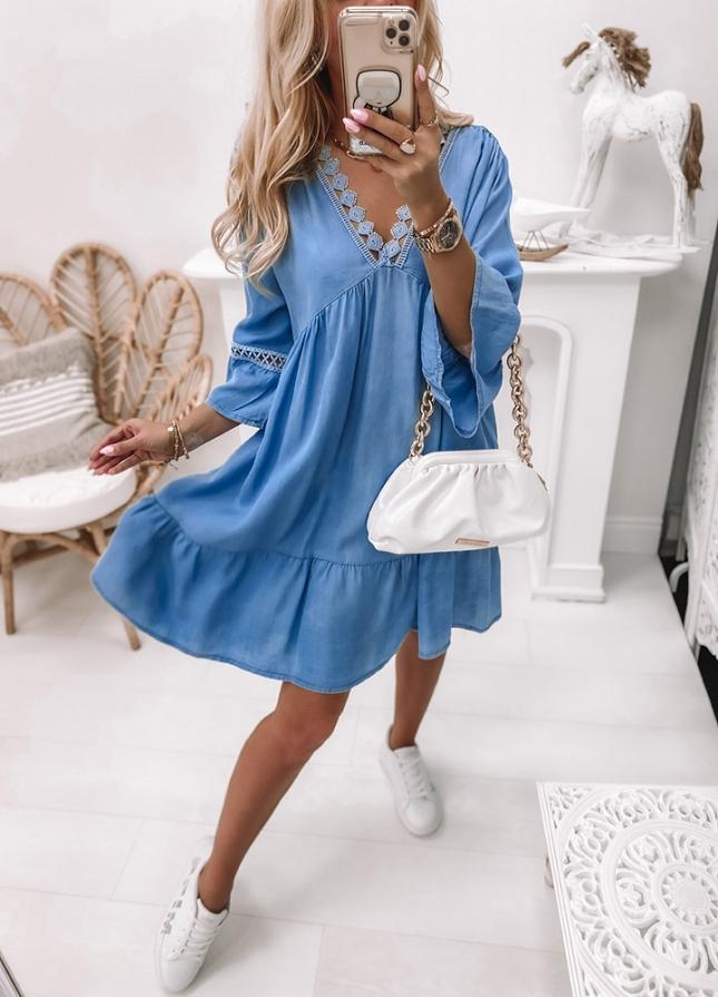 Purewear®- Blaues Kleid von Go Wherever You Go