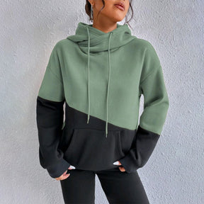 FallStil® - Unverwechselbares Color Block Hoodie Sweatshirt