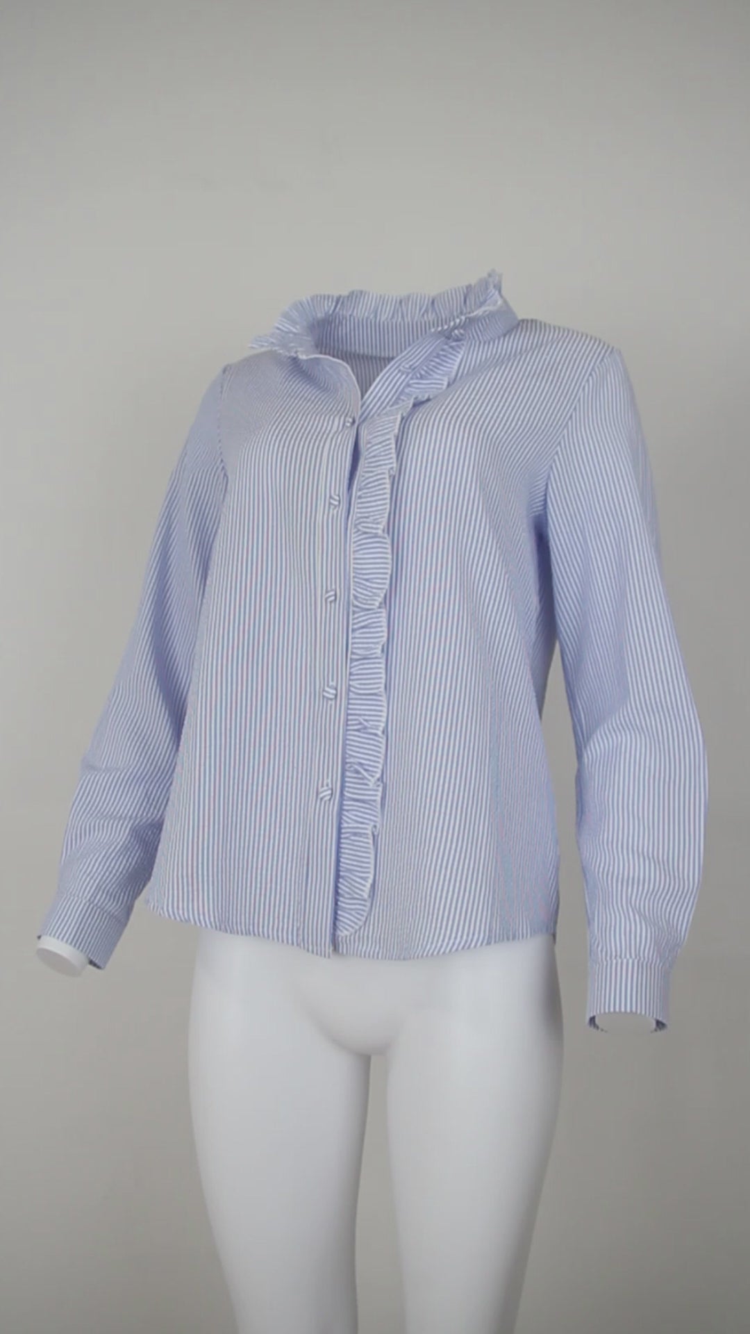 SpringStil® - Blaues Langarm-Shirt mit Druck